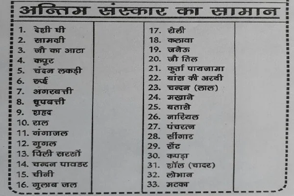 Antim Sanskar Samagri